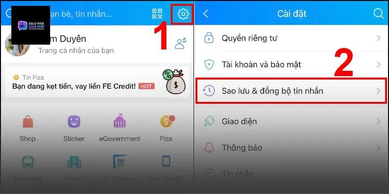 Cách khôi phục tin nhắn zalo từ bản sao lưu