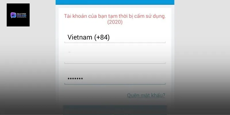 Tại sao số điện thoại không đăng ký được zalo
