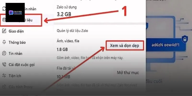 Cách giải phóng dung lượng Zalo trên máy tính