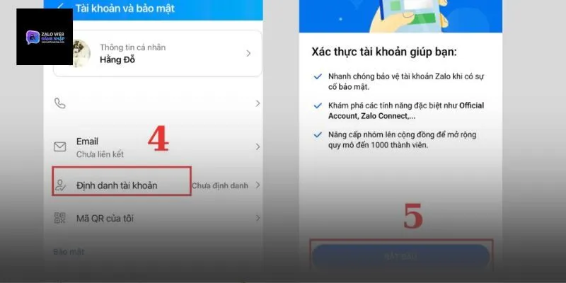 1 CCCD xác thực được bao nhiêu tài khoản Zalo?