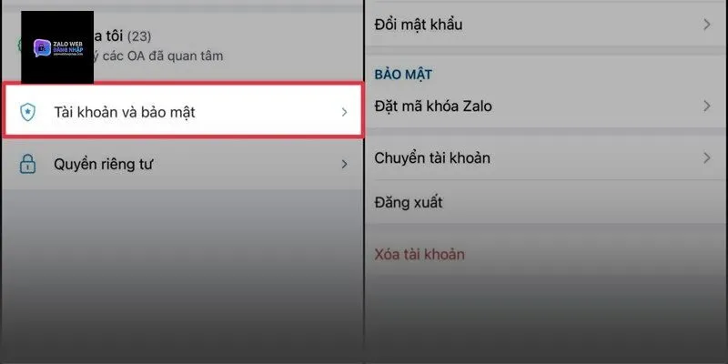 Xác thực OTP và quét sinh trắc học FaceID