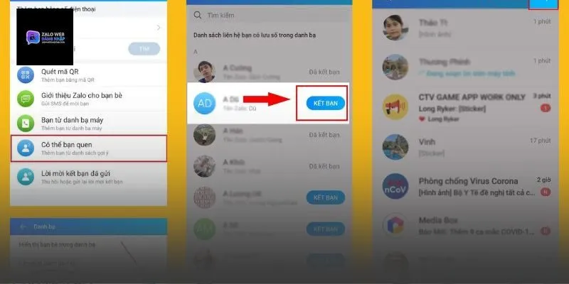 Lưu ý khi kết bạn zalo không dùng số điện thoại