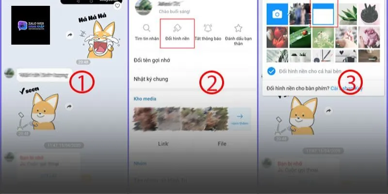 Cách đổi hình nền Zalo trên điện thoại nhanh
