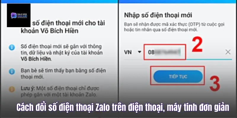 Cách Đổi Số Điện Thoại Zalo Trên Điện Thoại, Máy Tính Đơn Giản
