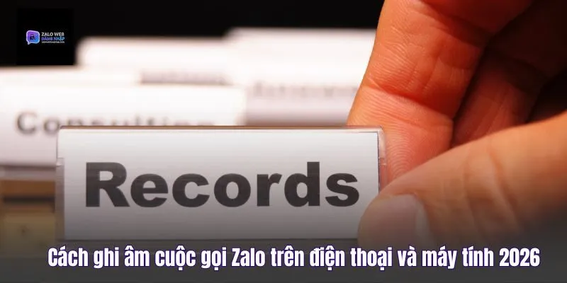 Cách Ghi Âm Cuộc Gọi Zalo Trên Điện Thoại Và Máy Tính 2026