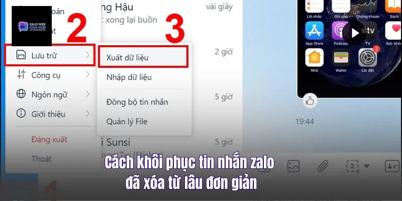 Cách Khôi Phục Tin Nhắn Zalo Đã Xóa Từ Lâu Đơn Giản