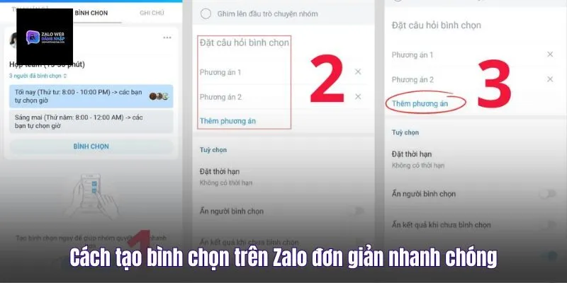Cách Tạo Bình Chọn Trên Zalo Đơn Giản Nhanh Chóng