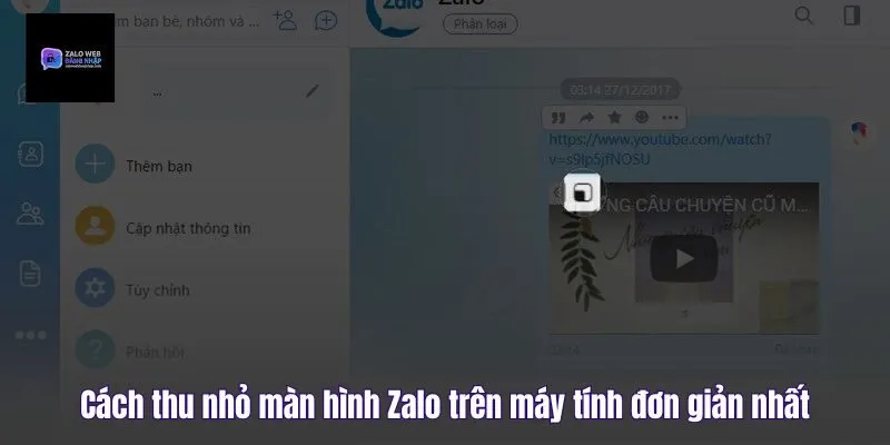 Cách Thu Nhỏ Màn Hình Zalo Trên Máy Tính Đơn Giản Nhất