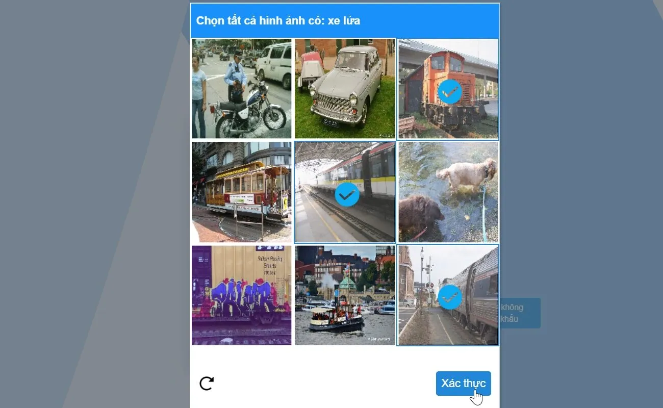 Xác minh mã CAPTCHA
